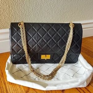 Chanel 2.55 Reissue double Flap 227 bag Jumbo purse handbag Maxi shoulder